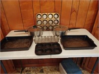Pots and Corn bread and Muffin pans