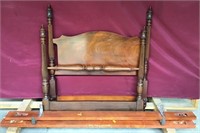 Vintage Solid Cherry Twin Bed, Gorgeous