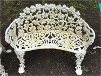 Vintage Cast Iron Bench