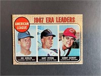 1968 Topps AL ERA Leaders NM-MT