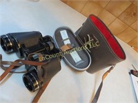 vintage Selsi binoculars in case
