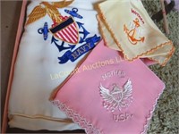 vintage US Navy Scarf & 2 Handkerchiefs