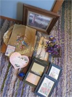 assorted home decorator items cross stitch