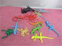 Plastic Toy Lizard Lot
