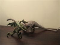 Plastic Dragon & Dinosaur