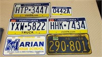 Lot of Assorted License Plates
