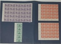 Canada Stamps Sheets/Blocks -1949-1951 - R