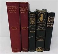 Charles Dickens, Robert Browning, J.G Whittier -Q