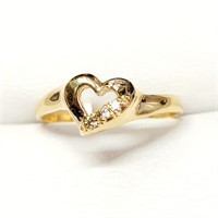 $1200 10K  3 Diamond(0.04ct) Ring