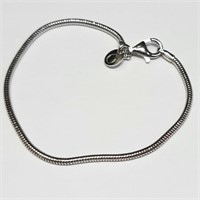 $160 Silver 3.11 Gm  Bracelet