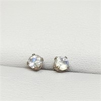Silver Moonstone(0.5ct) Earrings
