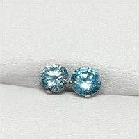 $200 10K  Blue Topz Earrings
