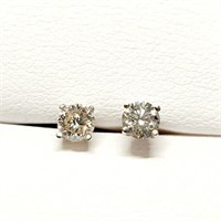 Certified14K  Diamonds (I-1, H-I)(0.4ct) Earrings