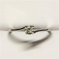 Certified10K  Diamond (Vs, J-K)(0.18ct) Ring