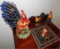 Roosters, Bobble Head , Candle Holder, and More