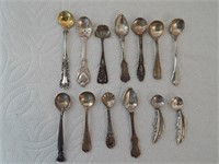 Lot of Sterling Silver Salt Spoons Gorham Wallace