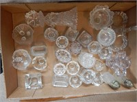 Lot of Antique Salt Cellars Cut Glass & Crystal