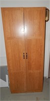 Tall Light Duty Wood Storage Cabinet