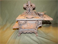 Vintage Crescent Cast iron Toy Cook Stove