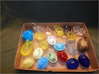 Vintage Glass Hen on Nest, Rabbits, Lambs & more