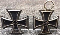 1939 German Iron Cross Pendant & Pin