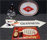 Beer Signs, Beer Light & Coke Tray