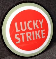 Lucky Strike Cigarettes Plastic Advertising Sign