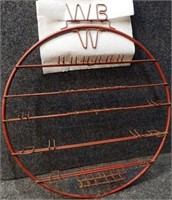 Unusual WBW Post Topper Store Display Rack