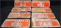 (8) Fire Number Signs - Clayton & Lake Magnor