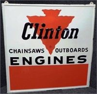 Clinton Chainsaws Outboards Engines Sign