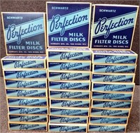 (29) Boxes Schwartz Perfection Milk Filter Discs