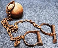 Leavenworth Prison Ball & Chain Leg Shackles