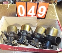 (4) 1929 Chevy Brass Carburetors