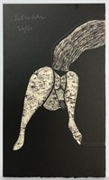 Fritz Scholder Lithograph #26/50 "Squatting Woman"