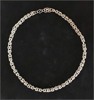 Heavy link sterling hand crafted chain, 24”.