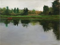 Richard Purdy, oil  “Red Canoe, Hammond River"