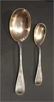 Two Bigelow Kennard & Co. 925 sterling spoons