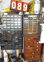 Parts Cabinets: (3) Metal, (1) Wooden