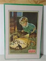 Eveready child discovers kittens