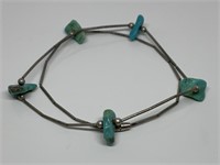 STERLING SILVER & TURQUOISE NECKLACE