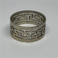 STERLING SILVER BANDED RING