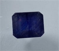 Certified 7.50 Cts  Oval Cut Blue Sapphire