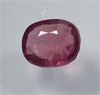 Certified 6.00 Cts Natural Oval Cut Ruby