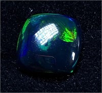Certified 3.85 cts Natural Ethiopian Black Opal