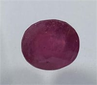 Certified 7.15 Cts Natural Oval Cut Ruby