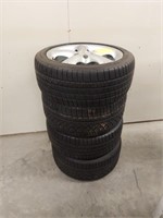 Tires and rims for a Mercedes