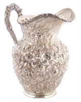 STIEFF STERLING REPOUSSE WATER PITCHER