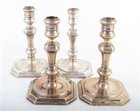 TIFFANY STERLING CANDLESTICKS (4)