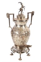 KIRK STERLING REPOUSSE WATER KETTLE