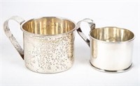 STERLING CUPS WITH HANDLES (2)